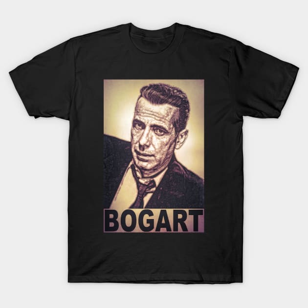 Bogart T-Shirt by RockettGraph1cs